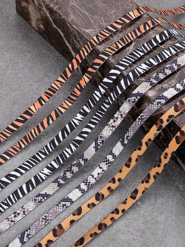 Zoo Pattern Flat Shoelace - Multi Colors Available for wholesale by Funkyrel® Atzbranding Limited