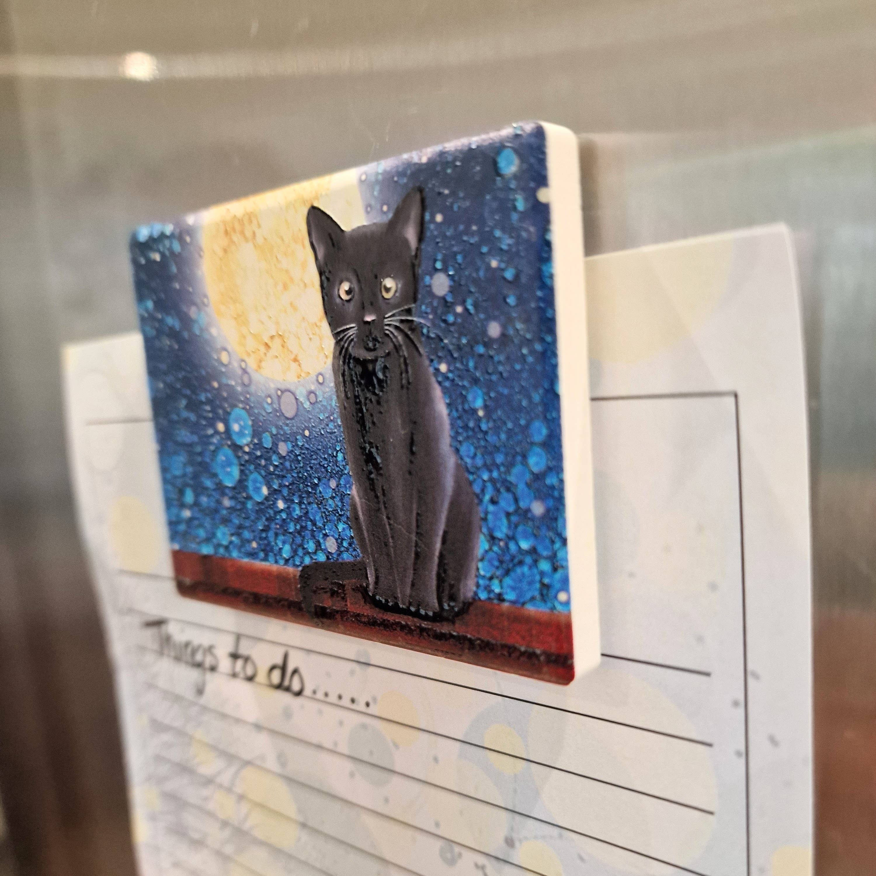 By Jo Crafts - Vente Aimants - Aimant Chat Noir 104-MG2