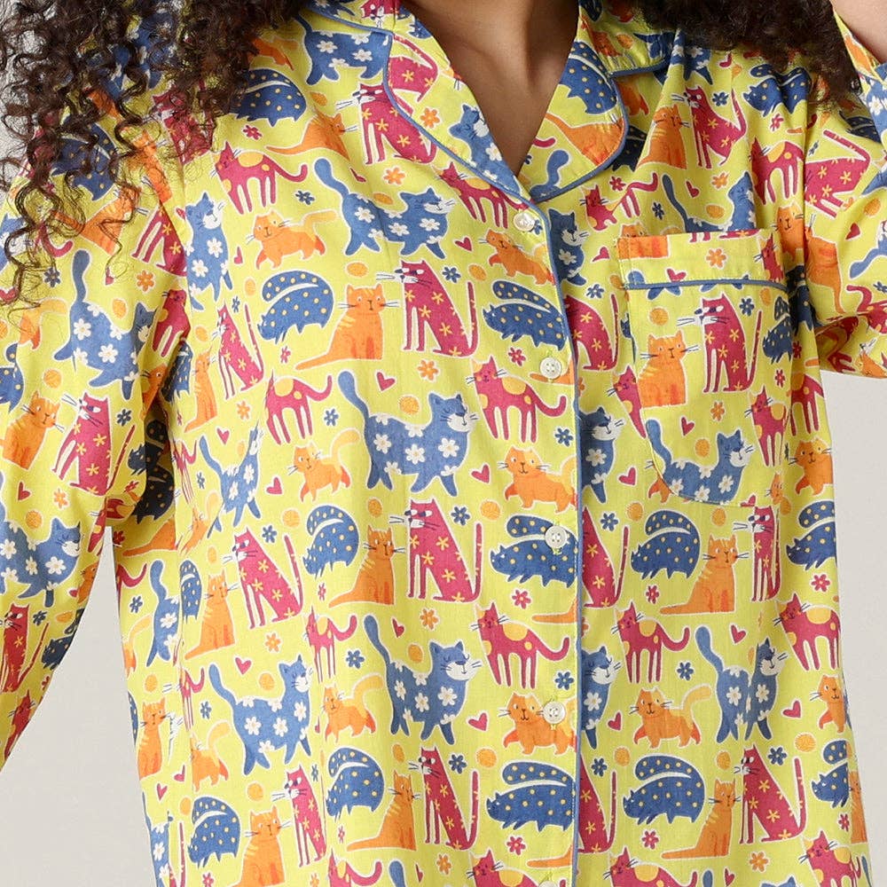 Multi Cat Lover Nightshirt for wholesale on Faire1