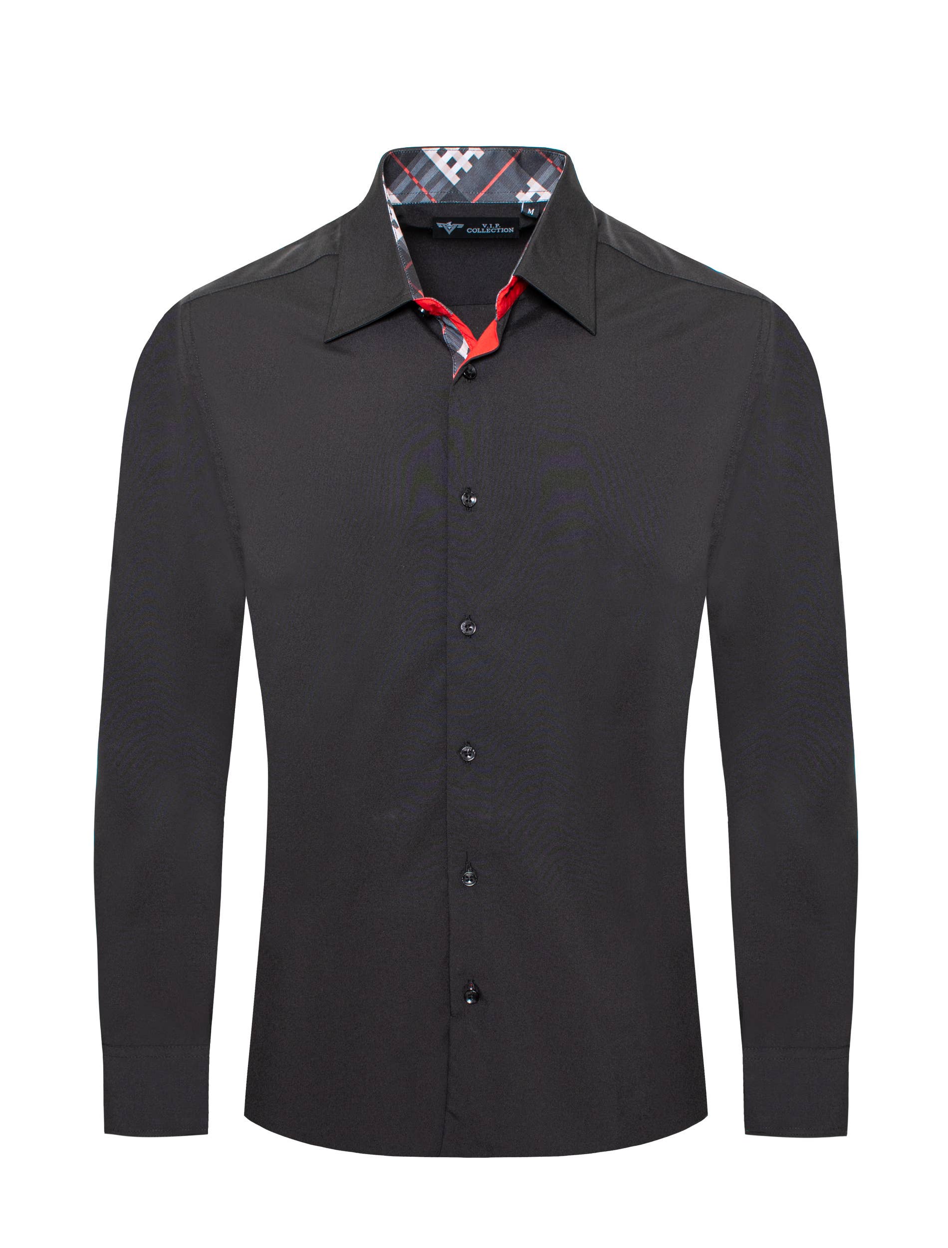 Urban Fitz - Vente Chemise à col boutonné – homme - CHEMISE HABILLÉE UNIE POUR HOMMES DS-010