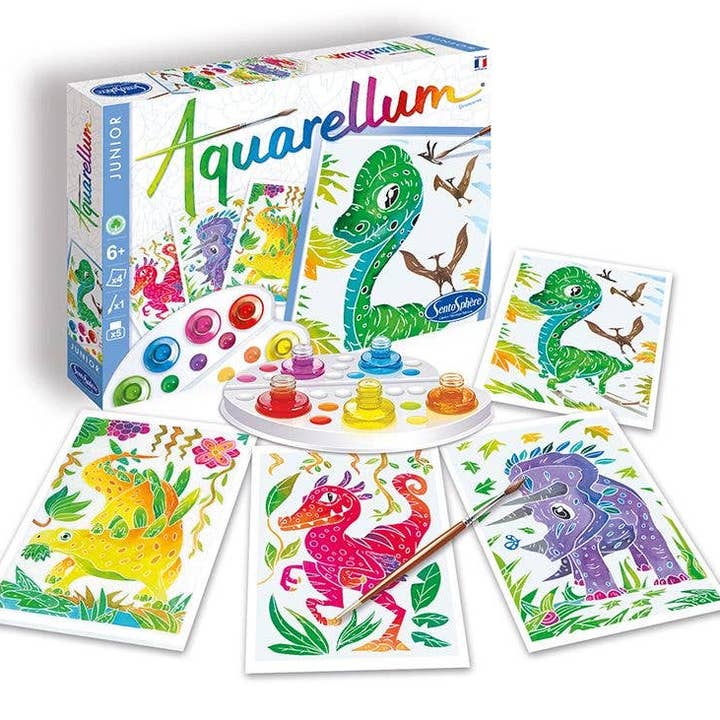 Just Imagine Toys – wholesale Art set – Child & baby – Paint by Numbers - Aquarellum Dinosaurs - Medium