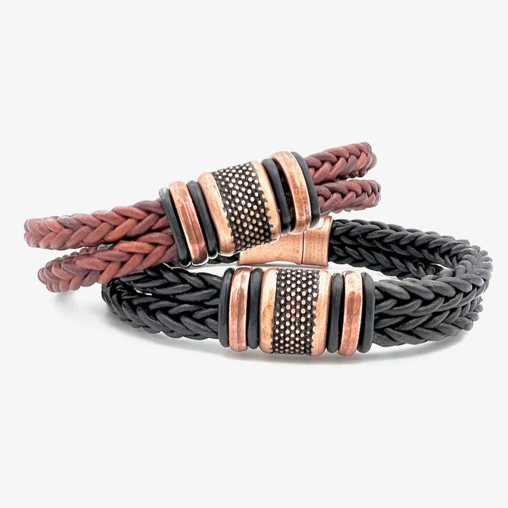 Montana Leather Designs - Wholesale Woven/Braided Bracelet - WI Outrigger Bracelet3