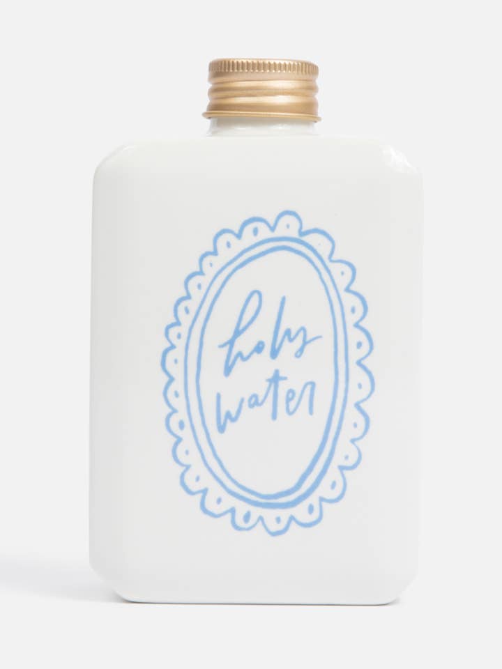 Ceramic Holy Water Bottle for wholesale by Be A Heart