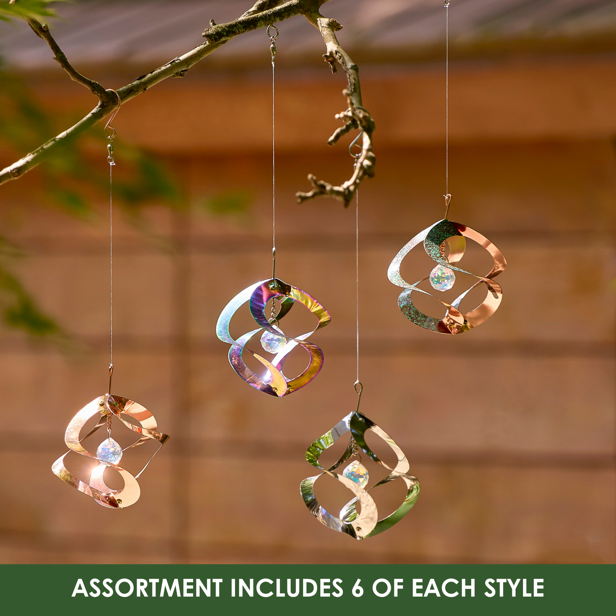 RCS Gifts - Wholesale Wind Spinner - Assorted Mini Cosmix Spinners w/ Display – 24 pc7