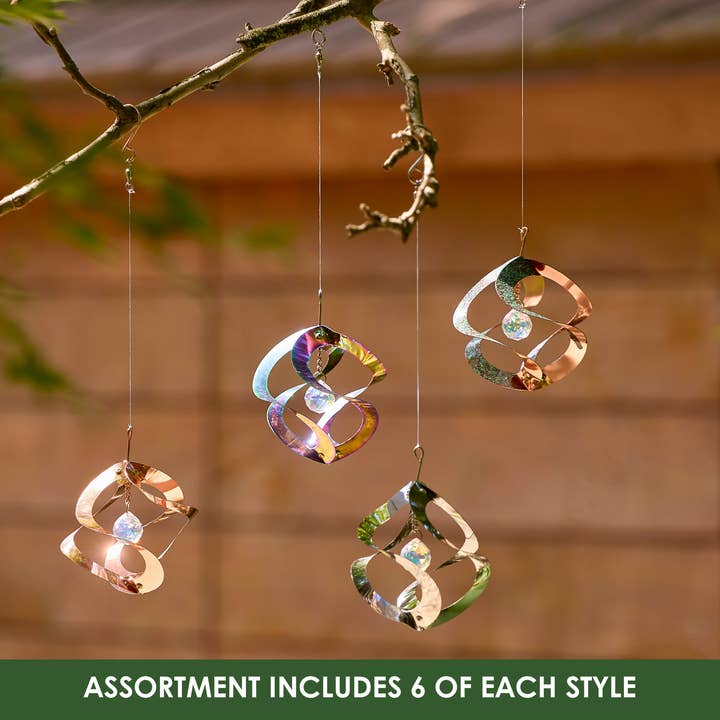 RCS Gifts - Wholesale Wind Spinner - Assorted Mini Cosmix Spinners w/ Display – 24 pc7