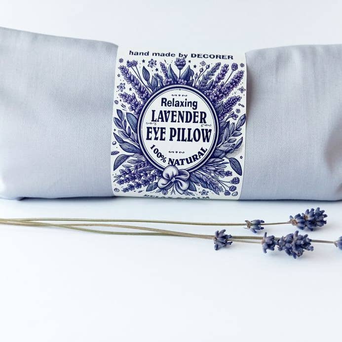 DECORER - Venta al por mayor Saquito de aromaterapia - ¡Almohada de ojos relajante y pesada! Lavanda - Aromaterapia