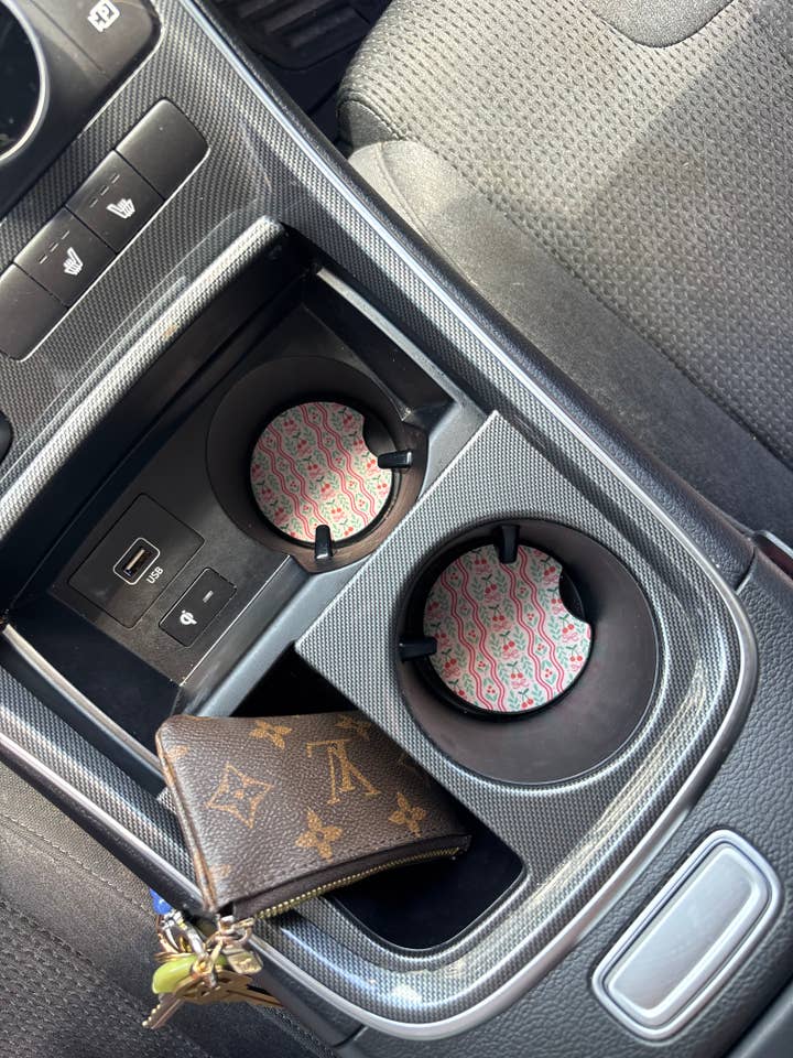 Trendige Coquette-Auto-Untersetzer | Preppy Auto-Untersetzer Set aus 5 Stück für den Großhandel von Bizzz Designs