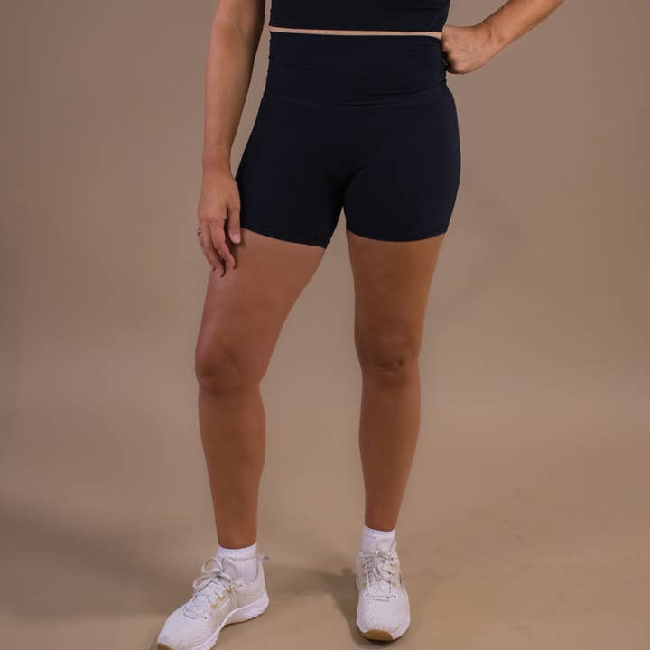 AIRE Ultra-Soft Butterfly Biker Short | 3" | Black for wholesale by DYM Athletics