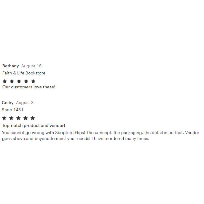 Scripture Flips - Wholesale Religion - Freedom Scripture Flip5