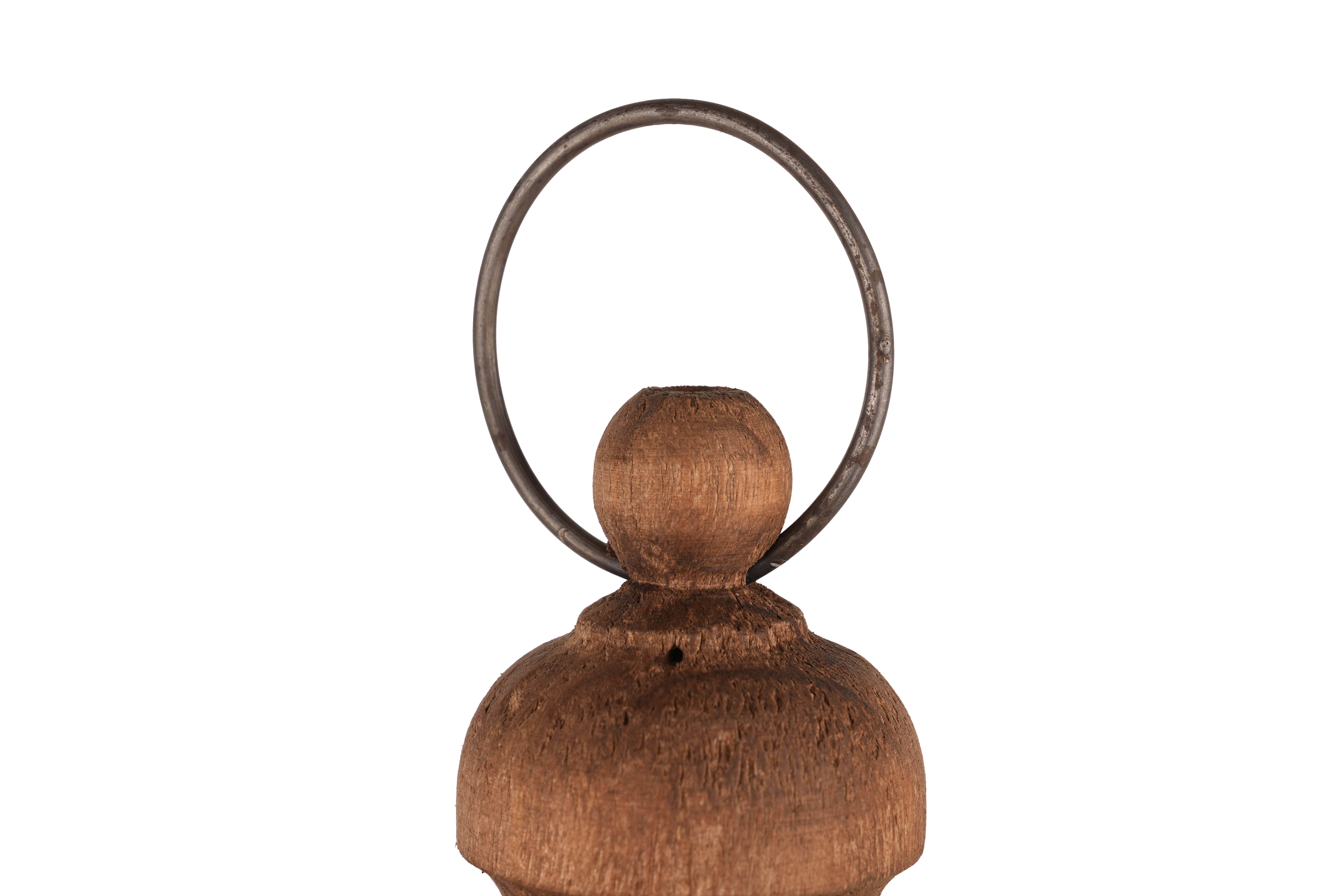 My Amigos Imports - Vente Lanternes - Lanterne en bois de ferme ronde Richmond - 12x28 pouces - 4 couleurs12