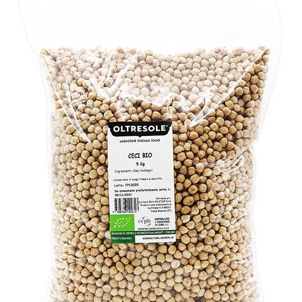 Oltresole - Wholesale Beans - Organic Chickpeas 5 Kg