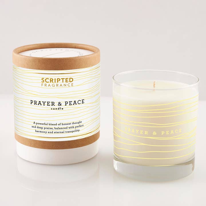 Prayer & Peace Soy Candle for wholesale by Scripted Fragrance