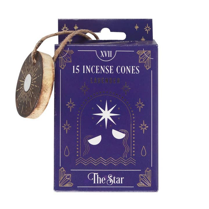 The Moon Tarot Incense Cones - Lavender for wholesale by Pacific Trading