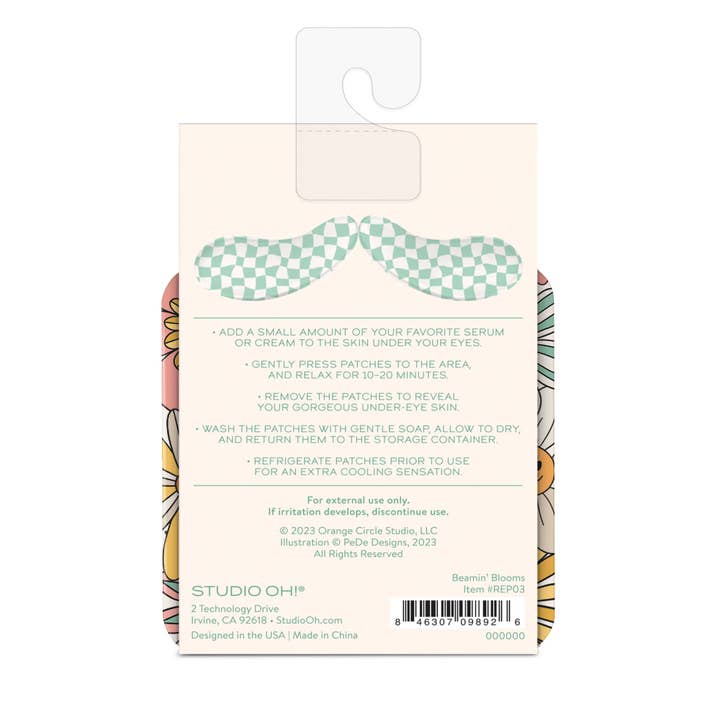 Studio Oh! - Wholesale Eye Treatment Mask - Beamin' Blooms Reusable Under-Eye Patches5