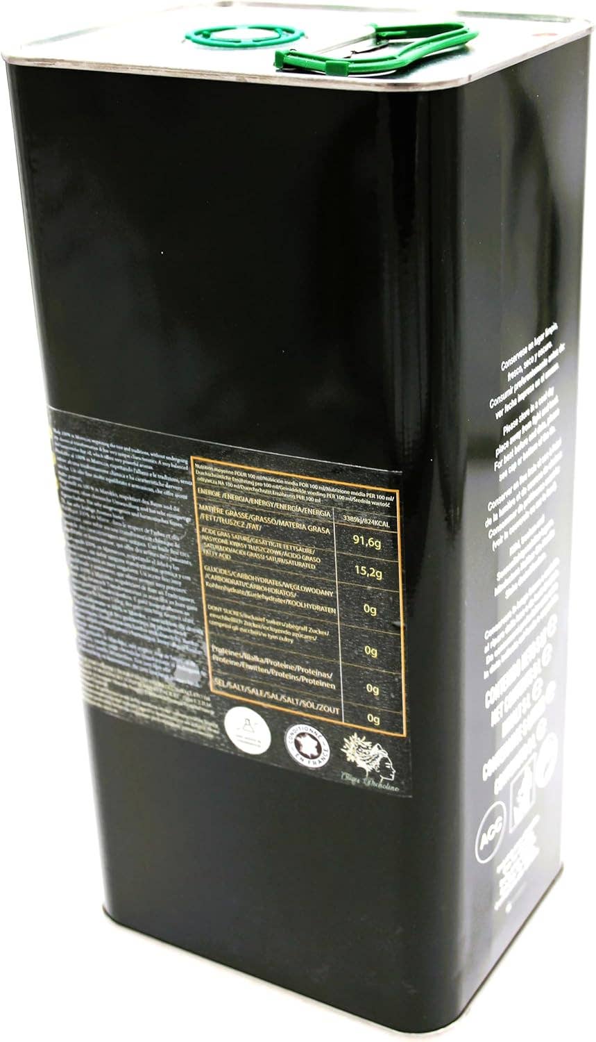 Zayti L.T.D.M - Wholesale Olive Oil - EXTRA VIRGIN OLIVE OIL FROM THE PICHOLINE VARIETY. 5 liters2