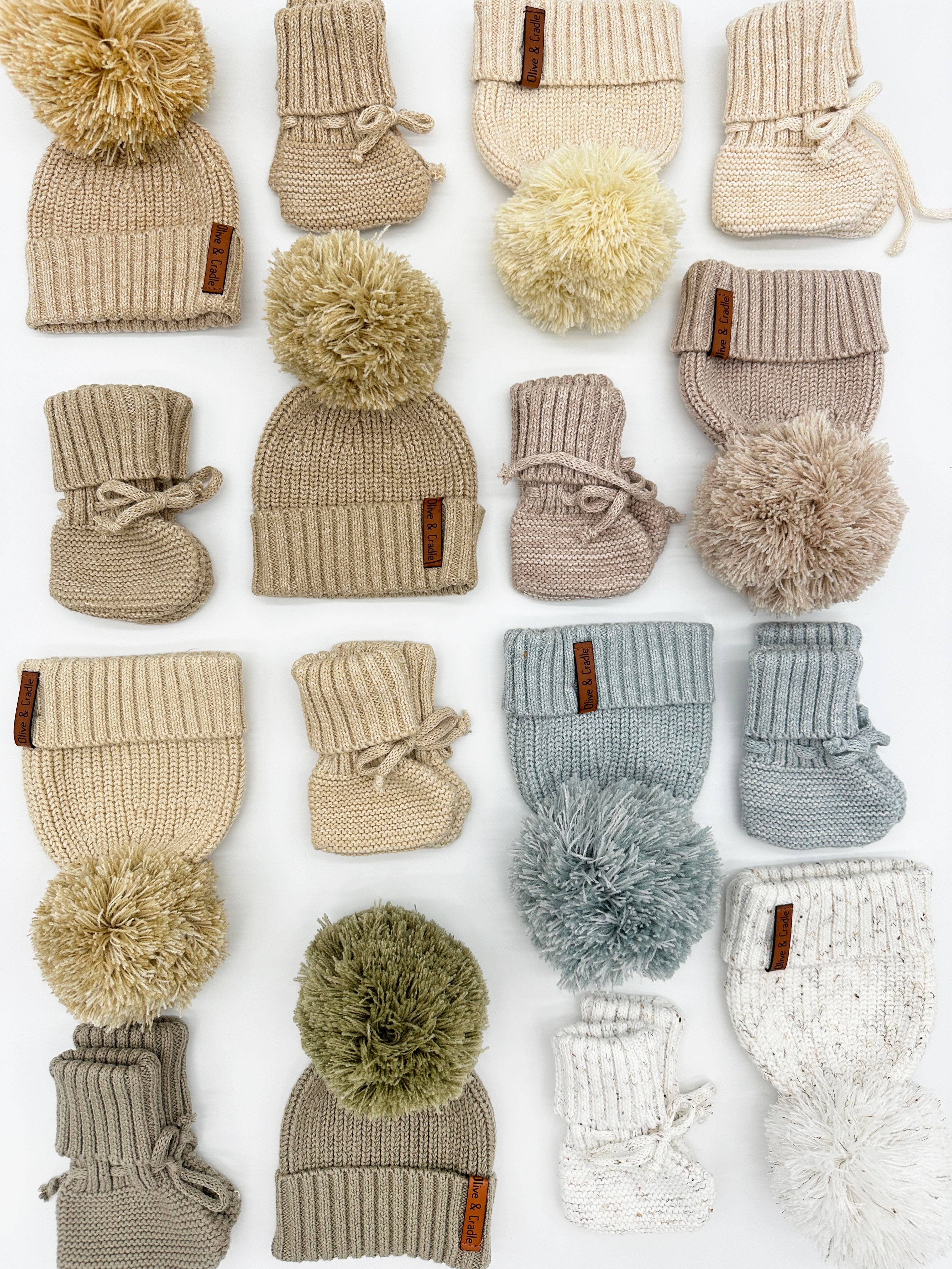 OLIVE & CRADLE - Wholesale Beanie - Kids - Cotton Knit Pom Beanie5