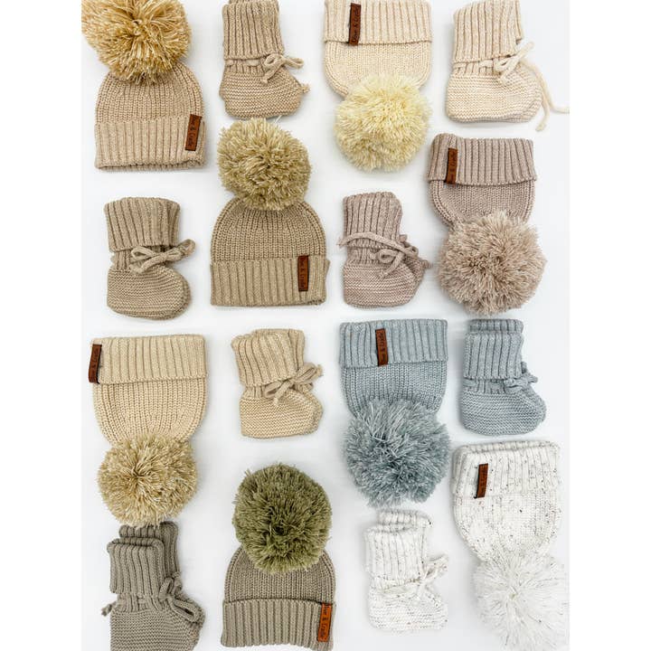 OLIVE & CRADLE - Wholesale Beanie - Kids - Cotton Knit Pom Beanie5