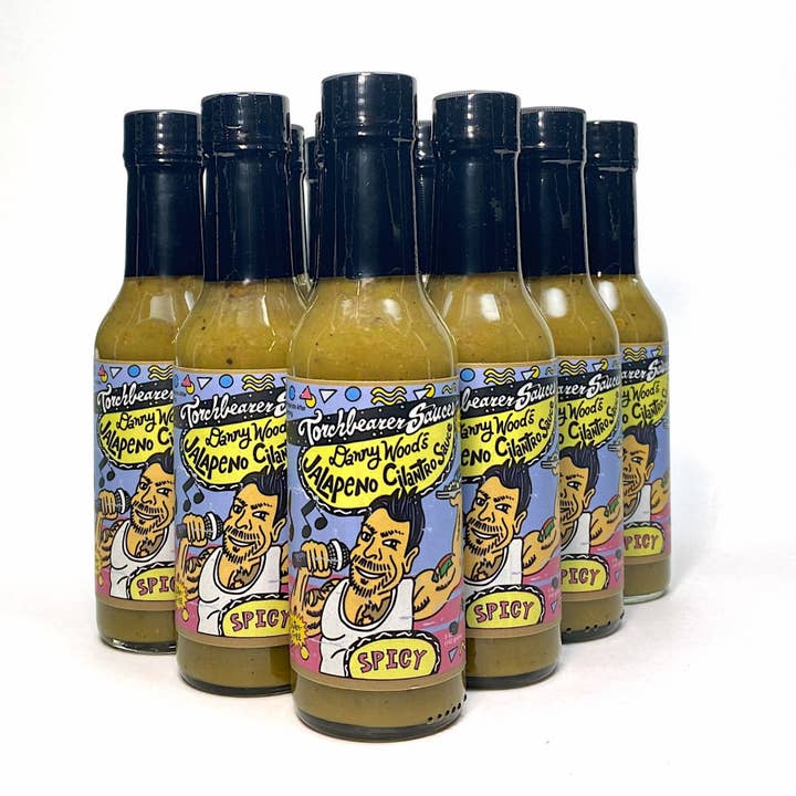 Danny Wood's Jalapeno Cilantro | 5oz Bottle| Mild |Heat 3/10 for wholesale by TorchBearer Sauces