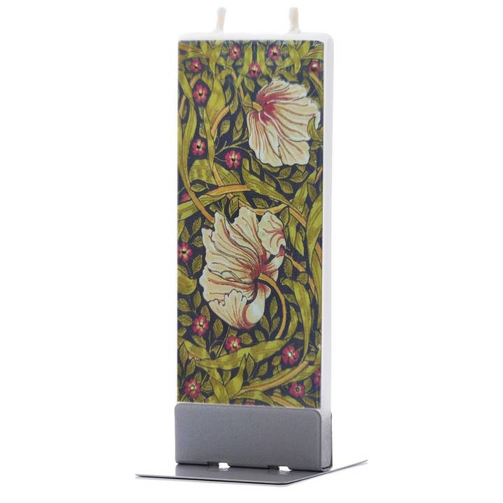 Flatyz EU - Wholesale Pillar Candle - Flat hand-crafted Candle - William Morris - Pimpernel 2