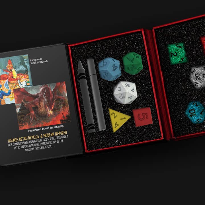 D&D 50th Anniversary Then/Now Set for wholesale by FanRoll by Metallic Dice Games
