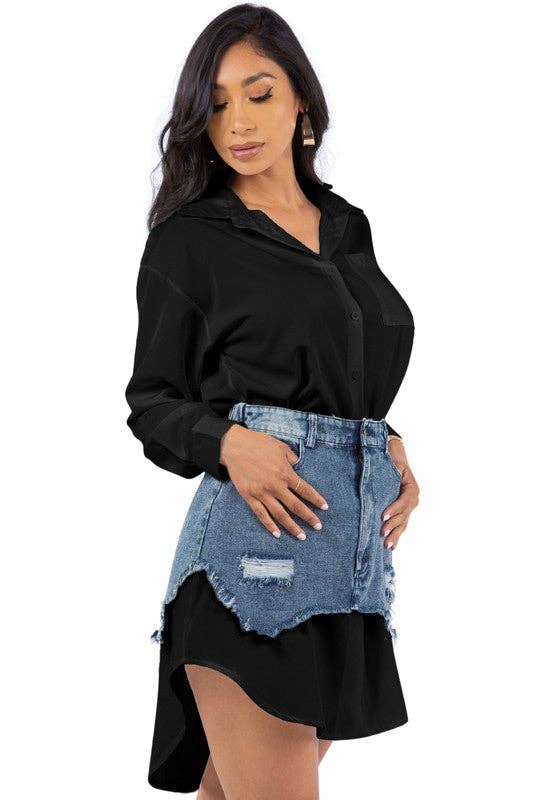 By Claude – Großhandel Kleid – Damen – Damen Hemdblusenkleid 2-teilig5