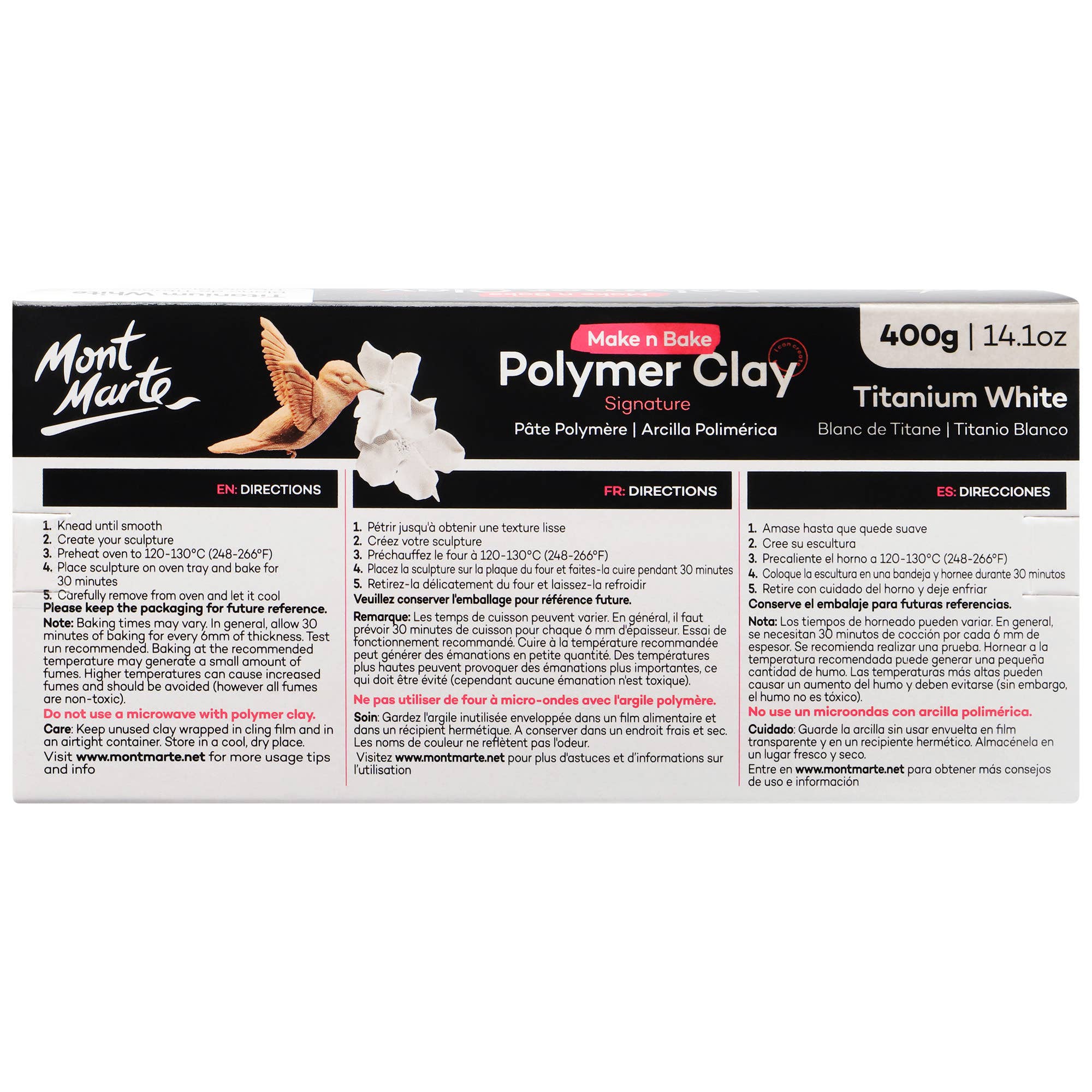 Mont Marte Usa, Inc. - Wholesale DIY Craft Kit - Make n Bake Polymer Clay Signature 400g (14.1oz)3