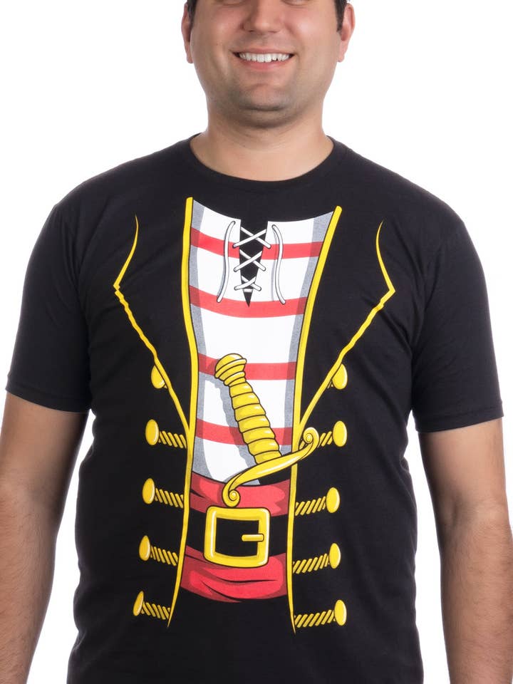 Pirate Buccaneer Jumbo Print Novelty Halloween T-shirt for wholesale by Ann Arbor Tees