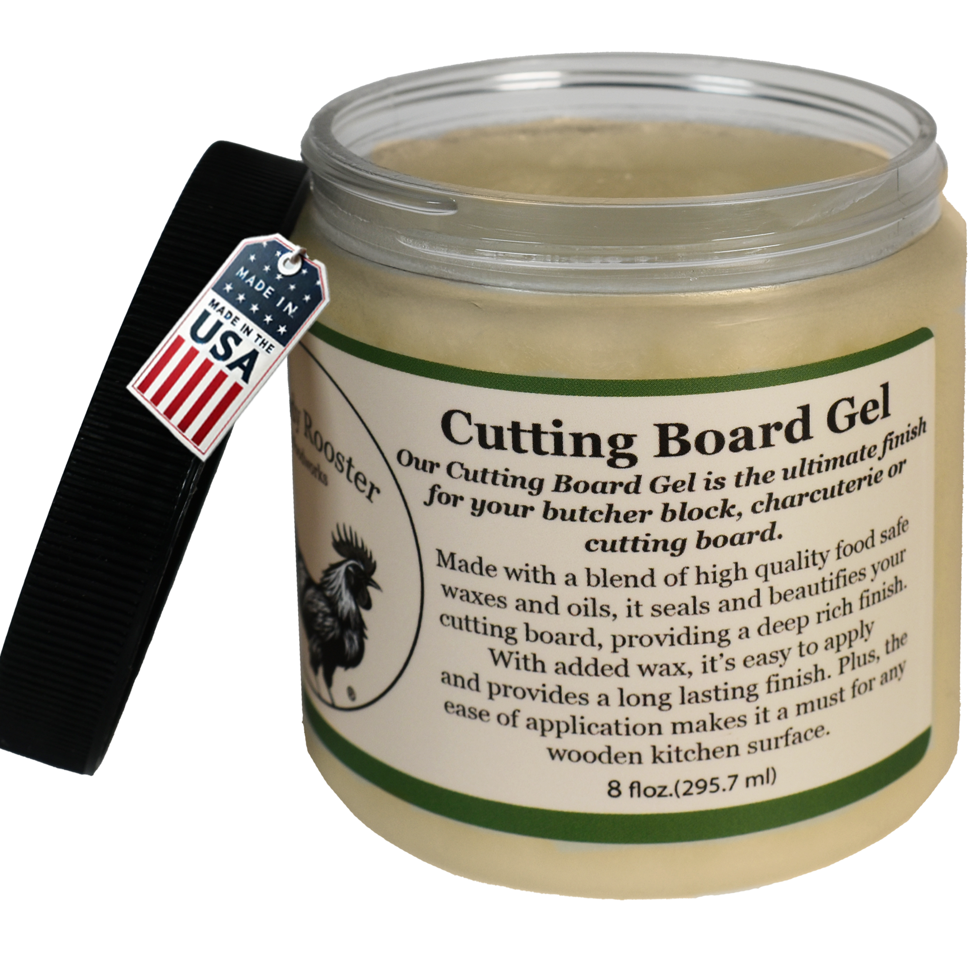 Rowdy Rooster Woodworks - Wholesale Wood Butter - Cutting Board Gel1