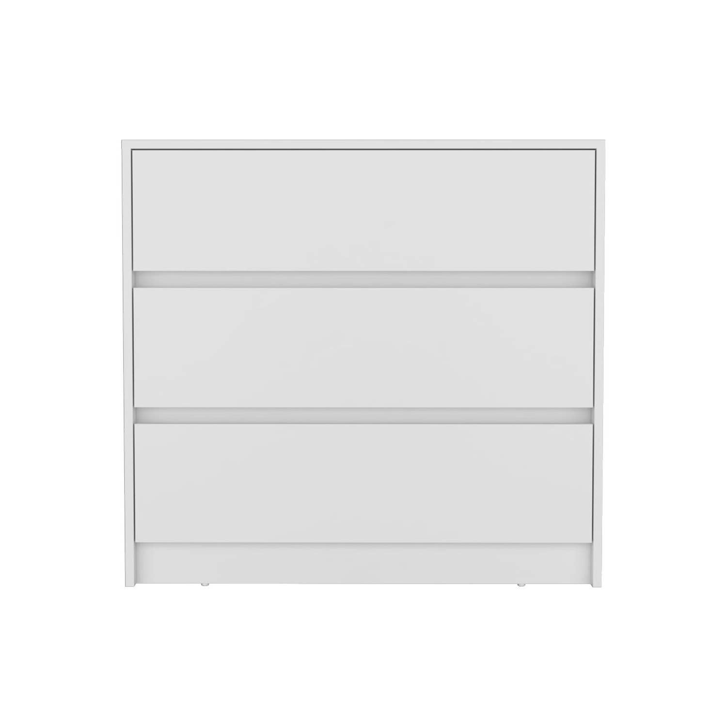 HomeRoots – wholesale Bedroom furniture – 33" White Three Drawer Dresser0