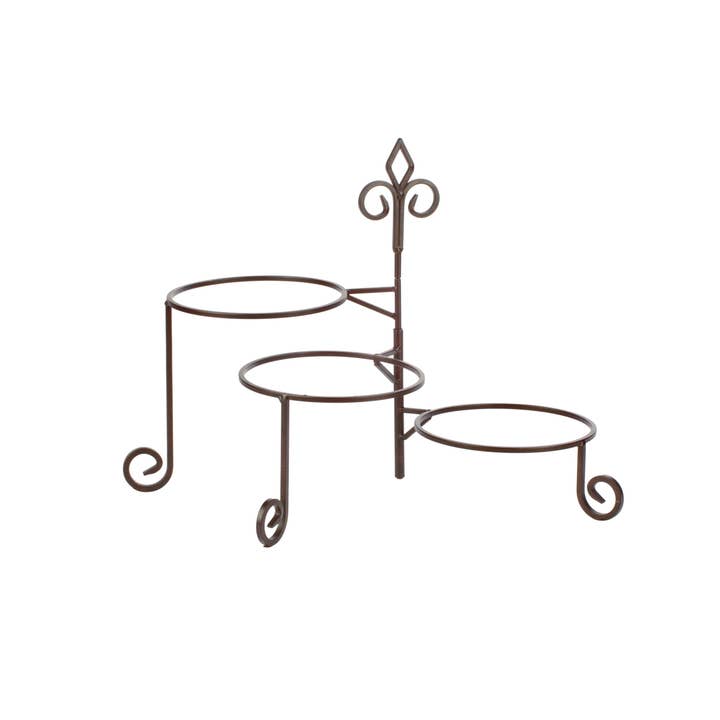 Tripar International - Wholesale Plate Hanger - Keller 3 Tier Swivel Plate Stand