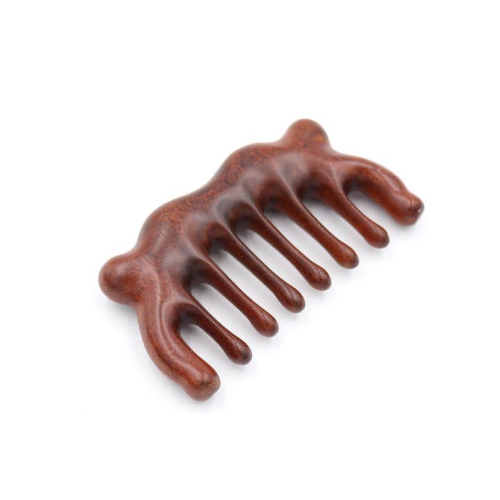 Real Sic – Engroshandel Hårbørste/kam – Massagekam i rødt sandeltræ2