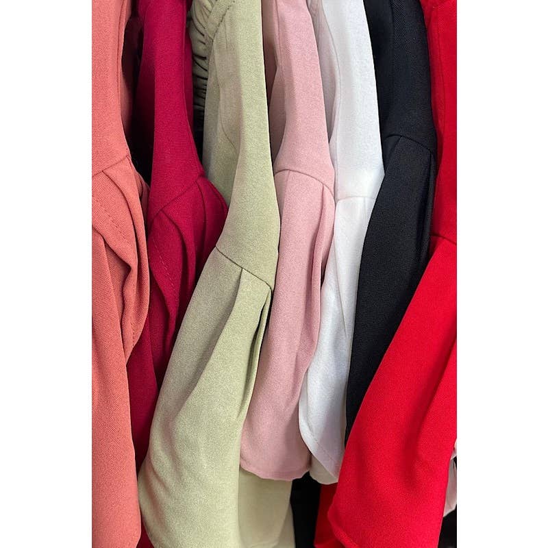 Curve Market - Vendita all'ingrosso Camicetta - Donna - CAMICETTA CON MANICHE A TULIPANO CON VOLANT TAGLIE FORTI2