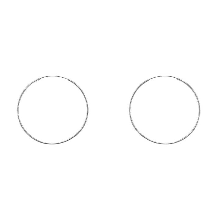 Grand cerceau simple en argent sterling pour la vente par SITA