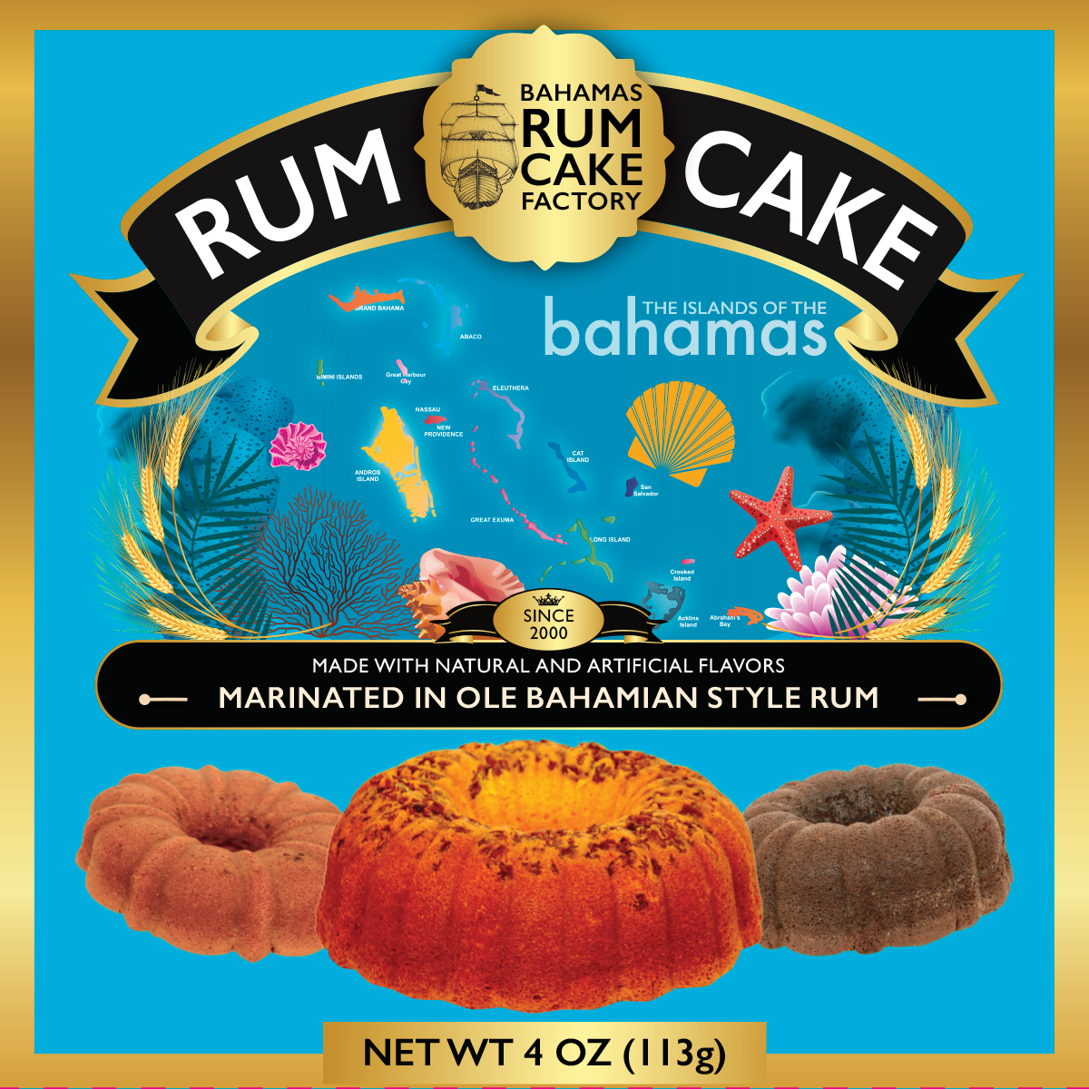 Bahamas Rum Cake Factory - Wholesale Cake - Chocolate Rum Cake1
