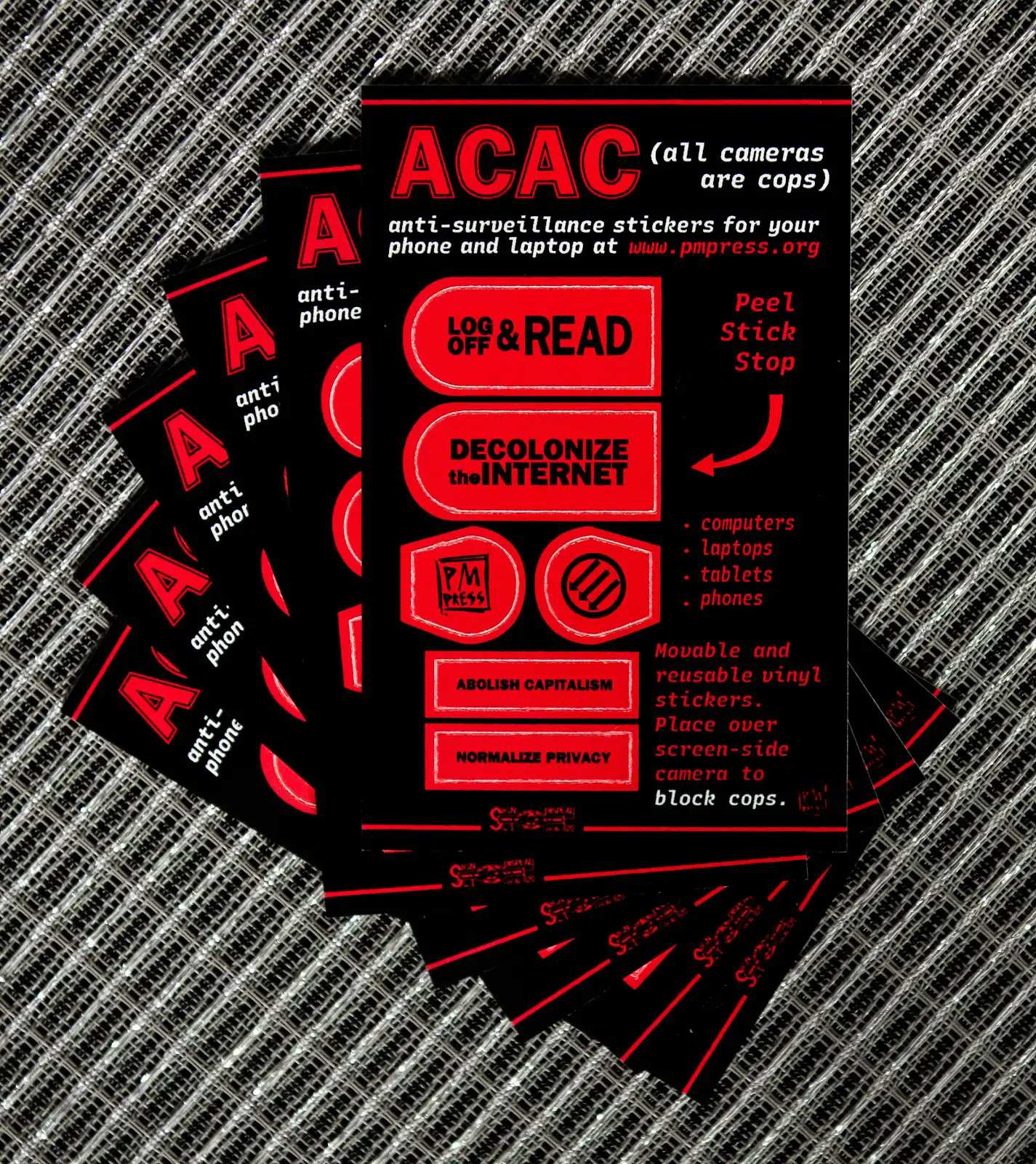 PM Press - Wholesale Sticker - ACAC Stickers1