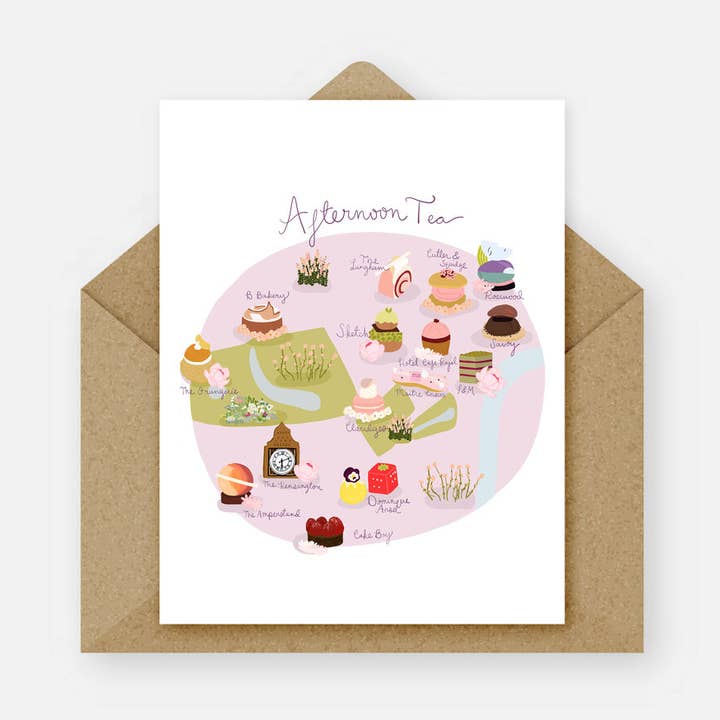 Biglietto tè pomeridiano per la vendita all'ingrosso da parte di London Block by Block