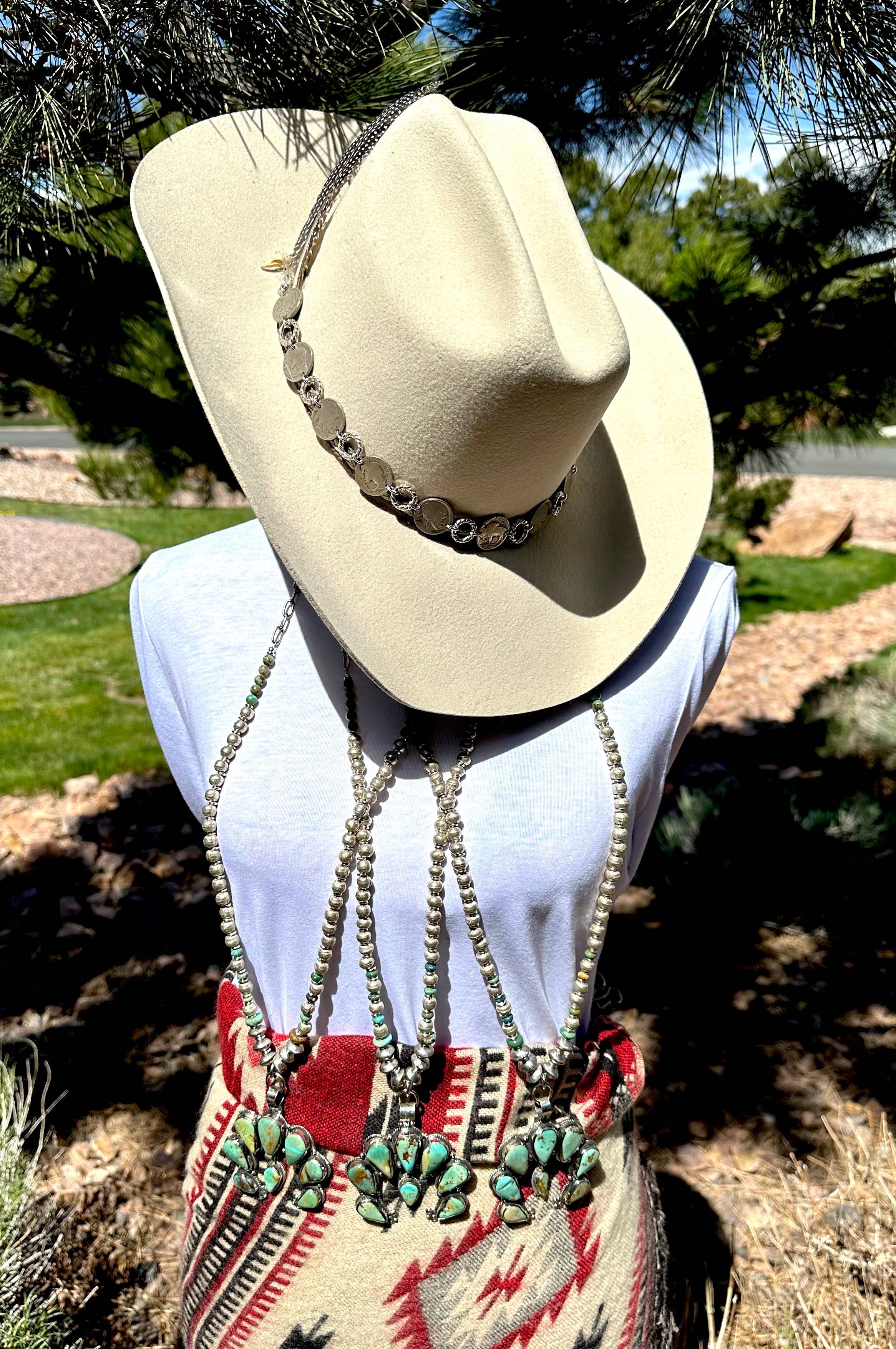 Fleurdesignz Western Jewelry – Engroshandel Halskæde med vedhæng – Justerbar Naja og turkis halskæde5