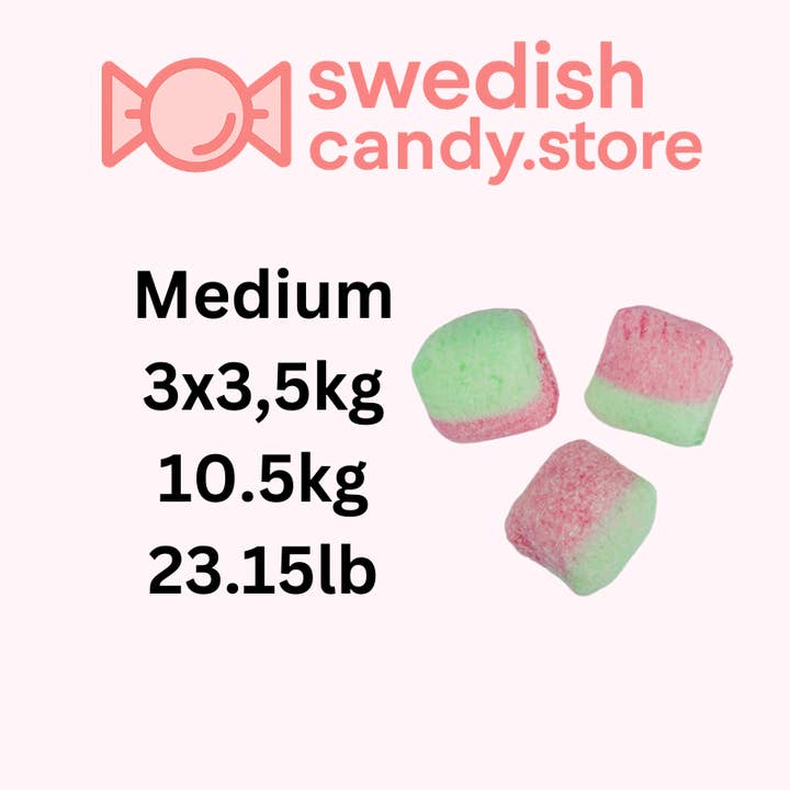 Swedish Candy.Store - Swedish Candy - Wholesale Gummy - Swedish Candy Sour Melon Chunks 3.5kg/7.72LB1