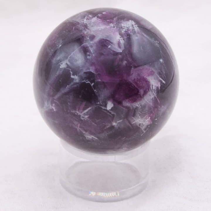 Tiny Rituals - Wholesale Spiritual Stone/Crystal - Rare Rainbow Fluorite Spheres - AAA Premium Quality106