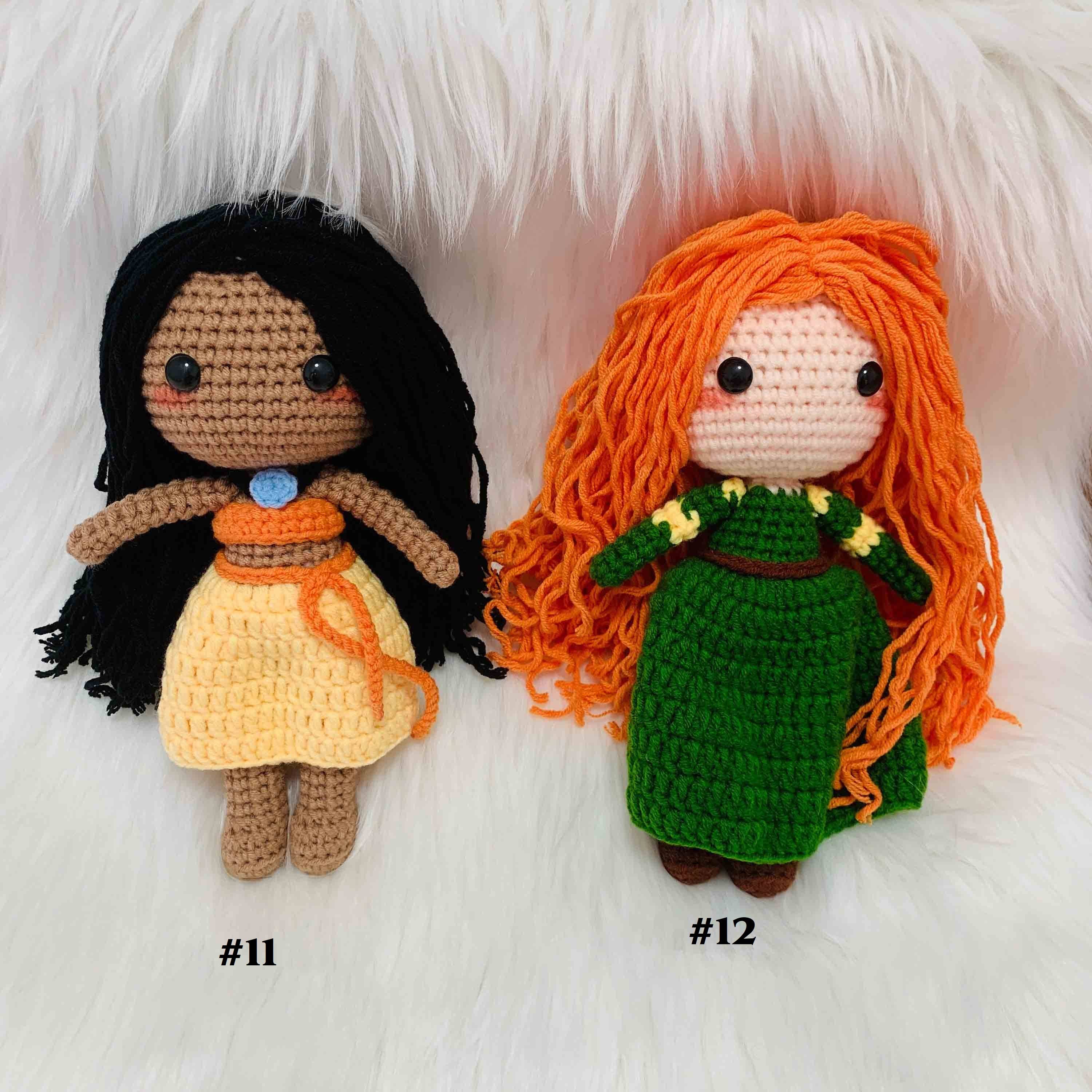 Anh2 LTD - Wholesale Doll - Kids - Crochet Cute Crochet Princess Doll, Handmade Amigurumi Doll5
