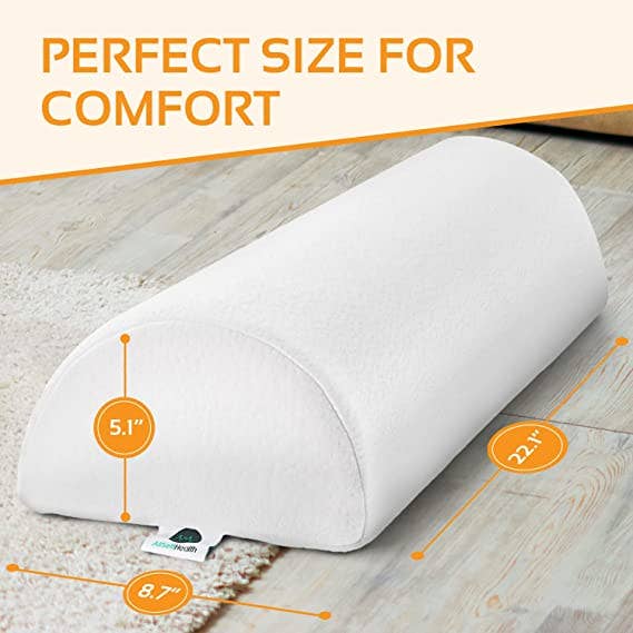 AllSett Health - Wholesale Bedding Pillow - AllSett Health Large Half Moon Bolster Pillow for Legs, Knee4