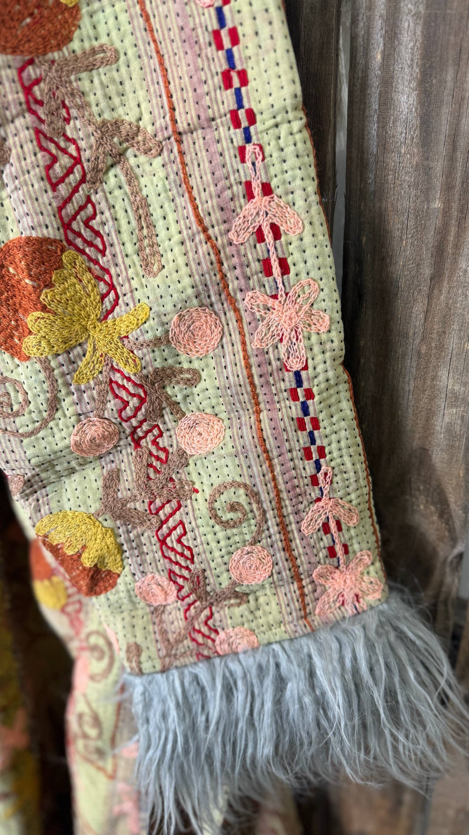 Wylder Trading Company - Wholesale Fur/Faux Fur Coat - Women's - Canyon Bloom Coat 015 (Long-Length) | Penny Lane Style Boho10