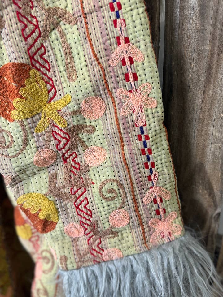 Wylder Trading Company - Wholesale Fur/Faux Fur Coat - Women's - Canyon Bloom Coat 015 (Long-Length) | Penny Lane Style Boho10