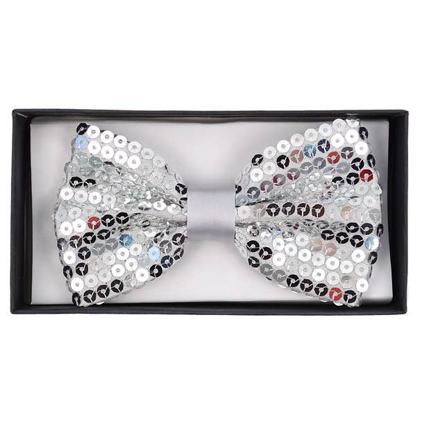 Selini New York - Wholesale Bow Tie - Men's - Men's 2.5" Sparkle Sequin Banded Bow Ties7