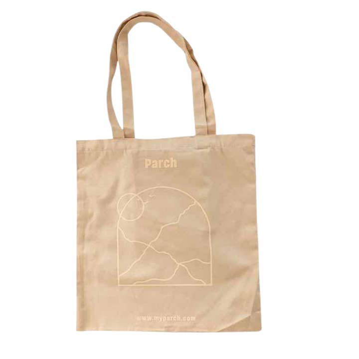 Lightweight Logo Cotton Tote for wholesale by Parch Inc.