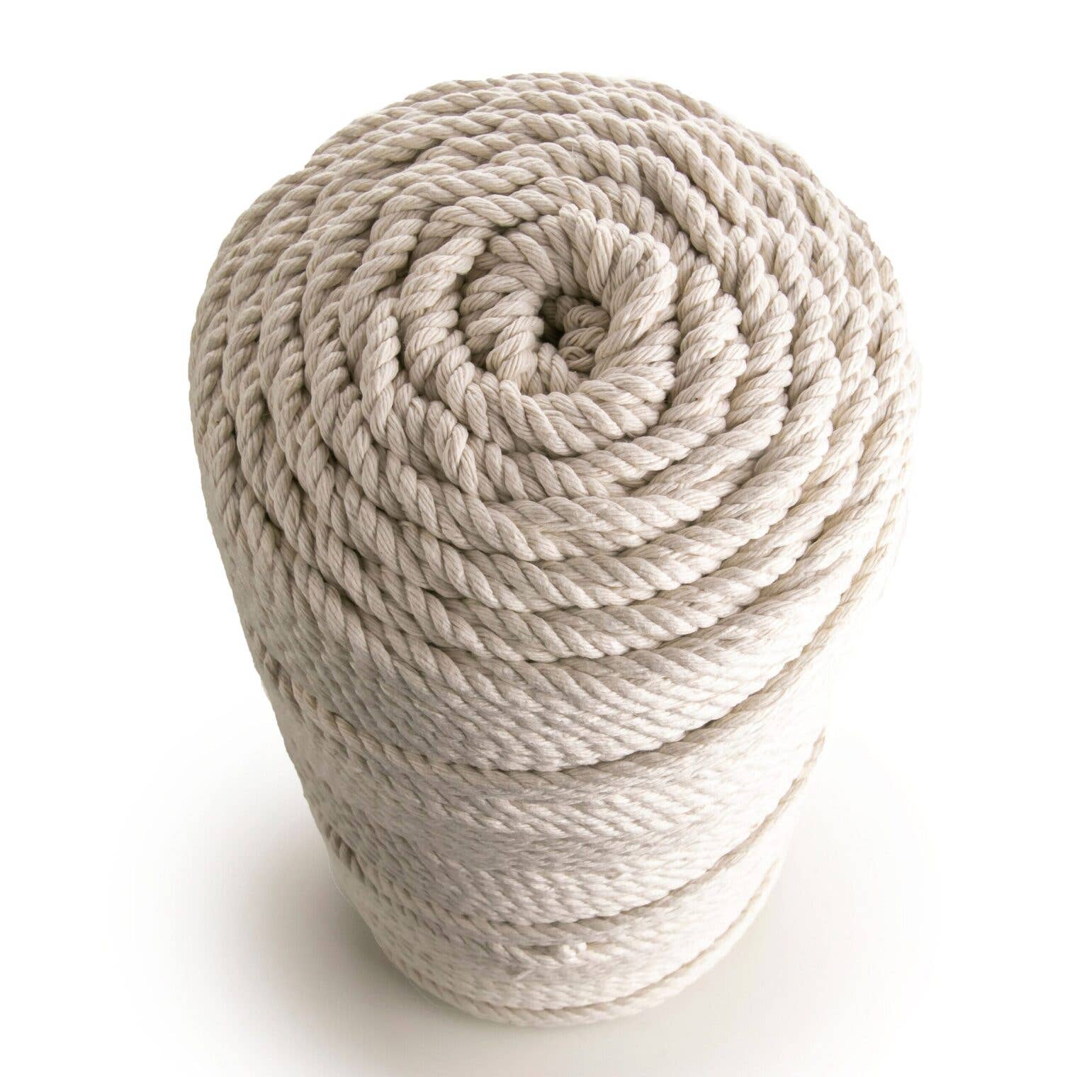 MB Cordas - Wholesale Yarn - 5MM 3 Strand Twisted Macrame Cotton Rope 240m NATURAL 2kg macrame rope2