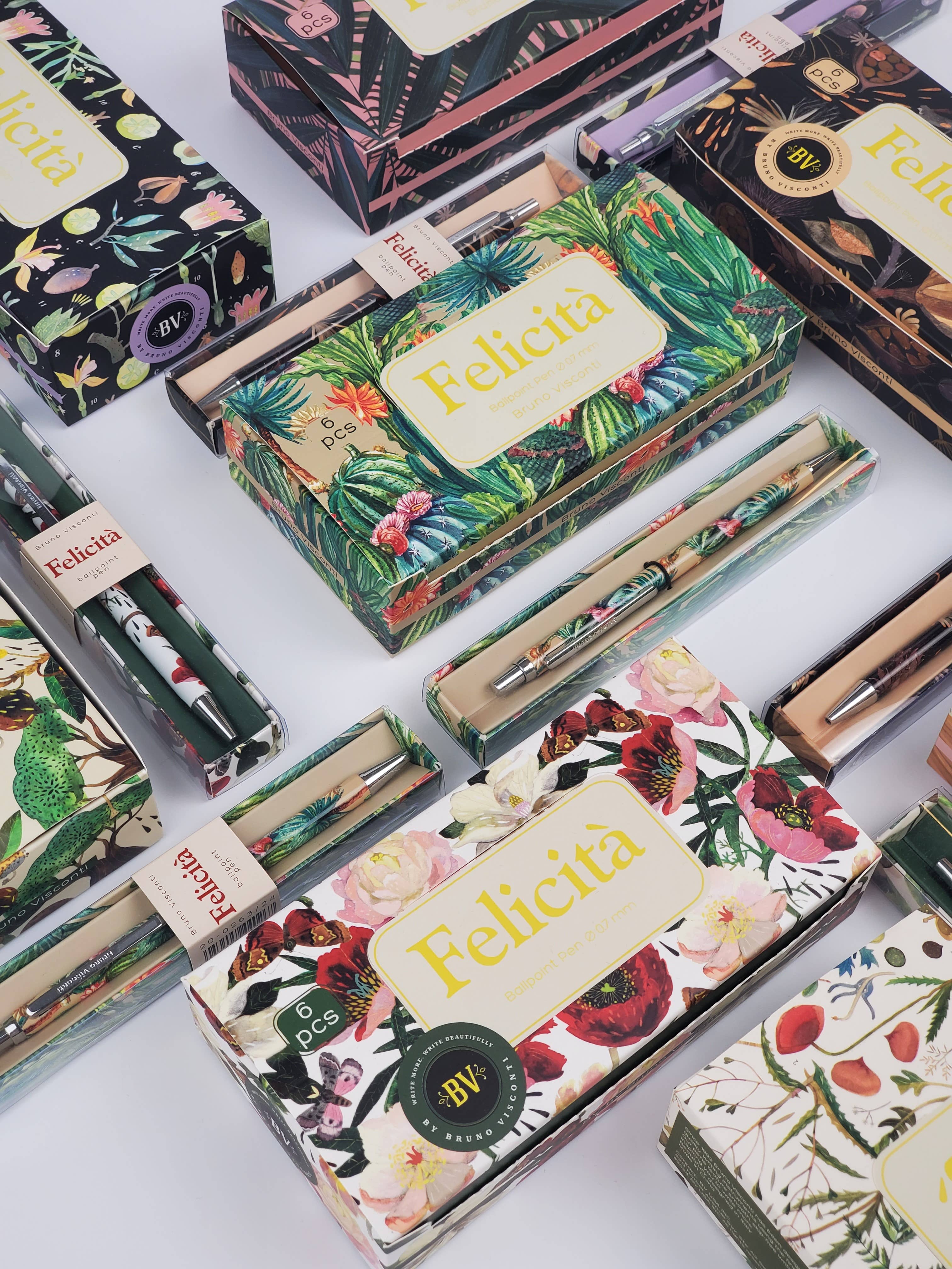 BV by Bruno Visconti - Vente Stylos - Stylo à bille Felicita Night Flowers9