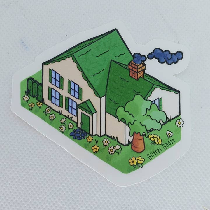 Prince Edward Island, Canada - Anne's House - 3 inch Sticker for wholesale by Glitter Ghost Clothing and Accessories