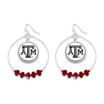 NCAA Licensed Collegiate Nested Beaded Game Day Hoop Drop Ea for wholesale by OBX Prep