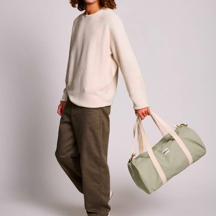 Hindbag - Venta al por mayor Bolsa de viaje - Mujer - Bolsa de lona Simon Verde arcilla1